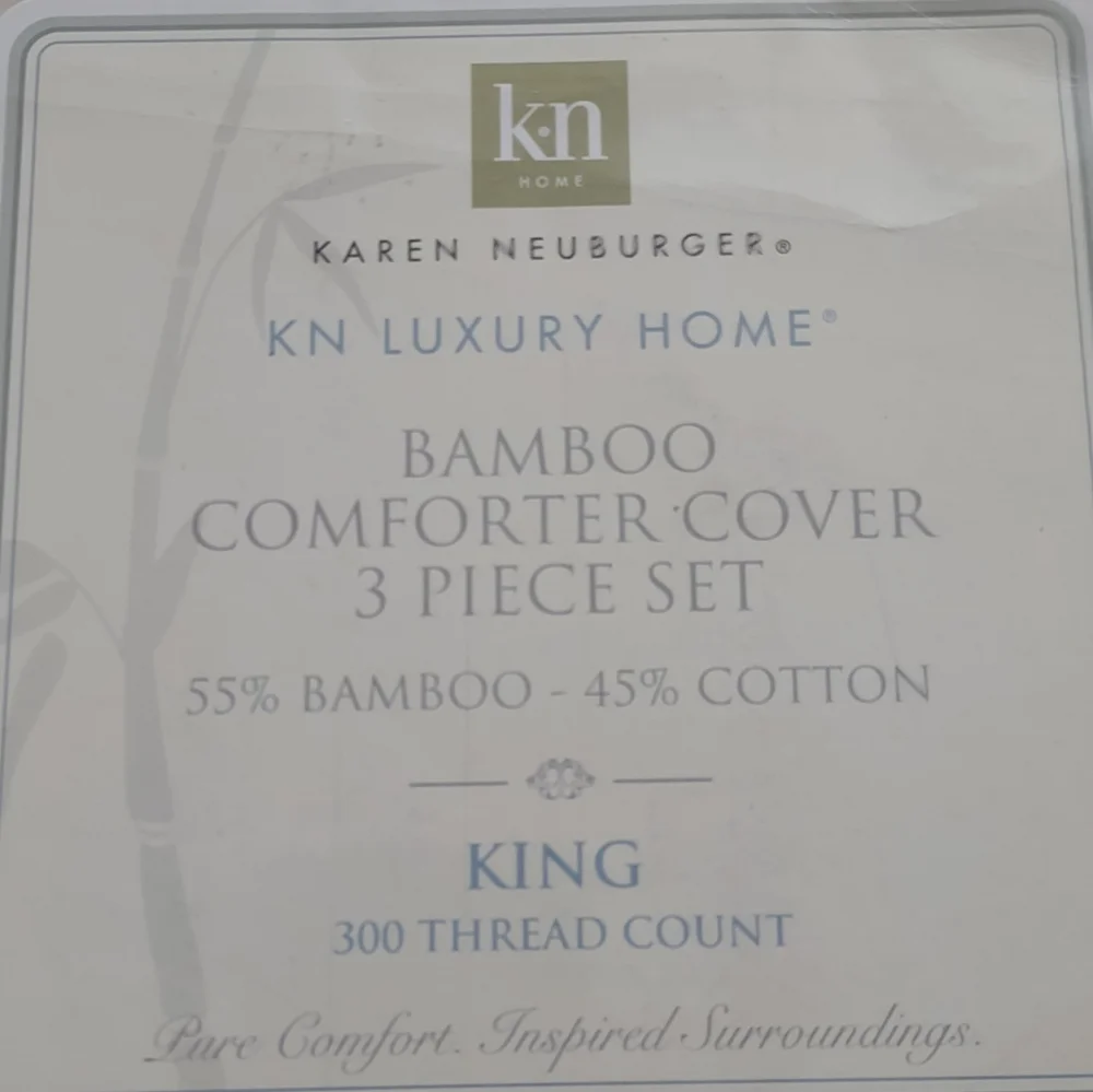 New 🎀 Luxury 3 piece set Bamboo cotton comforter cover 2 pillowcase shams